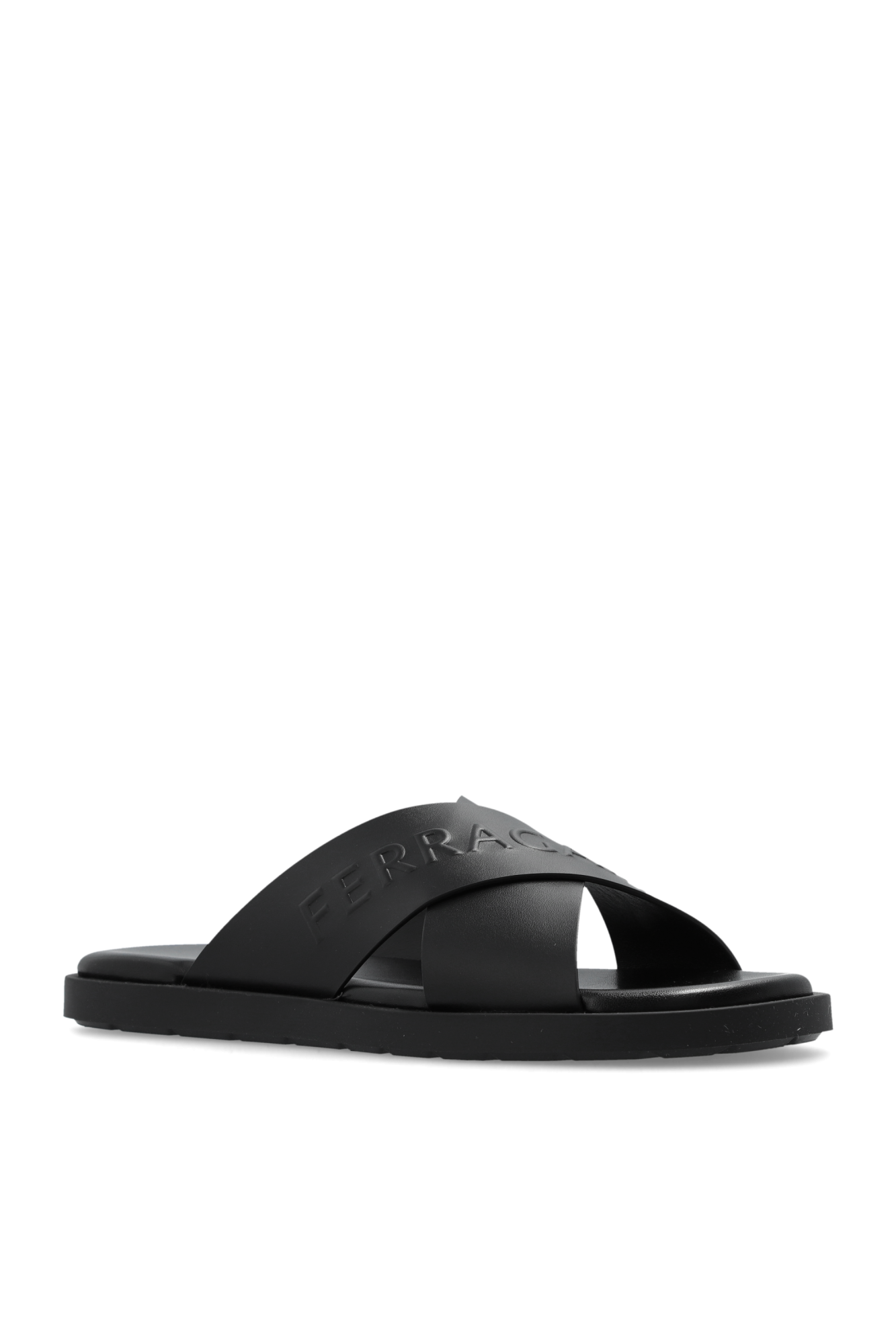 【24AW NEW】FERRAGAMO_men / CAIO RES サンダル / Black Black Shoes `Caio Res` FERRAGAMO - Vitkac Canada